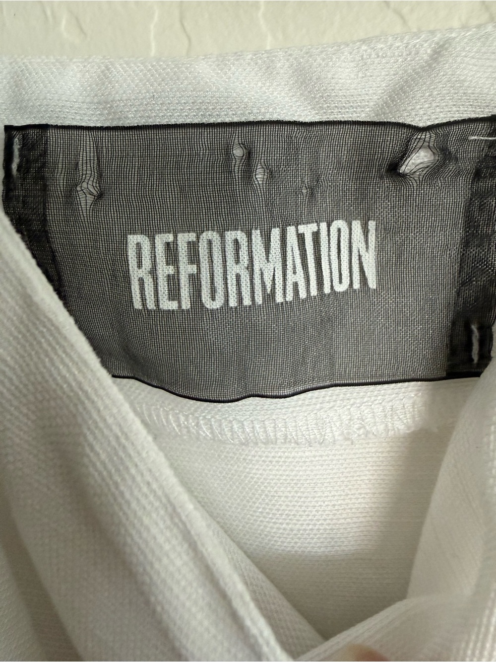 REFORMATION Lily Linen Blend Open Back Maxi Dress - White - Medium - Picture 6 of 7